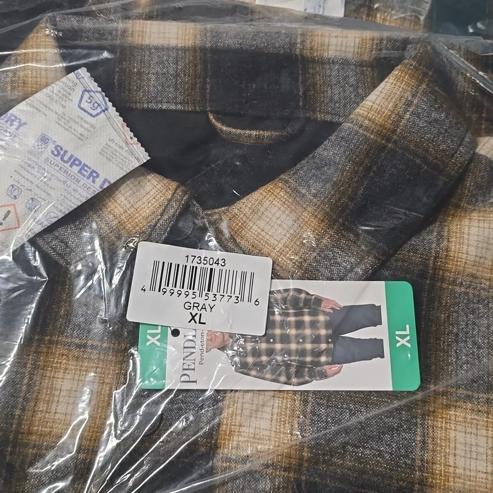 Pendleton Men’s Wool Blend Shirt Jacket nwt gray